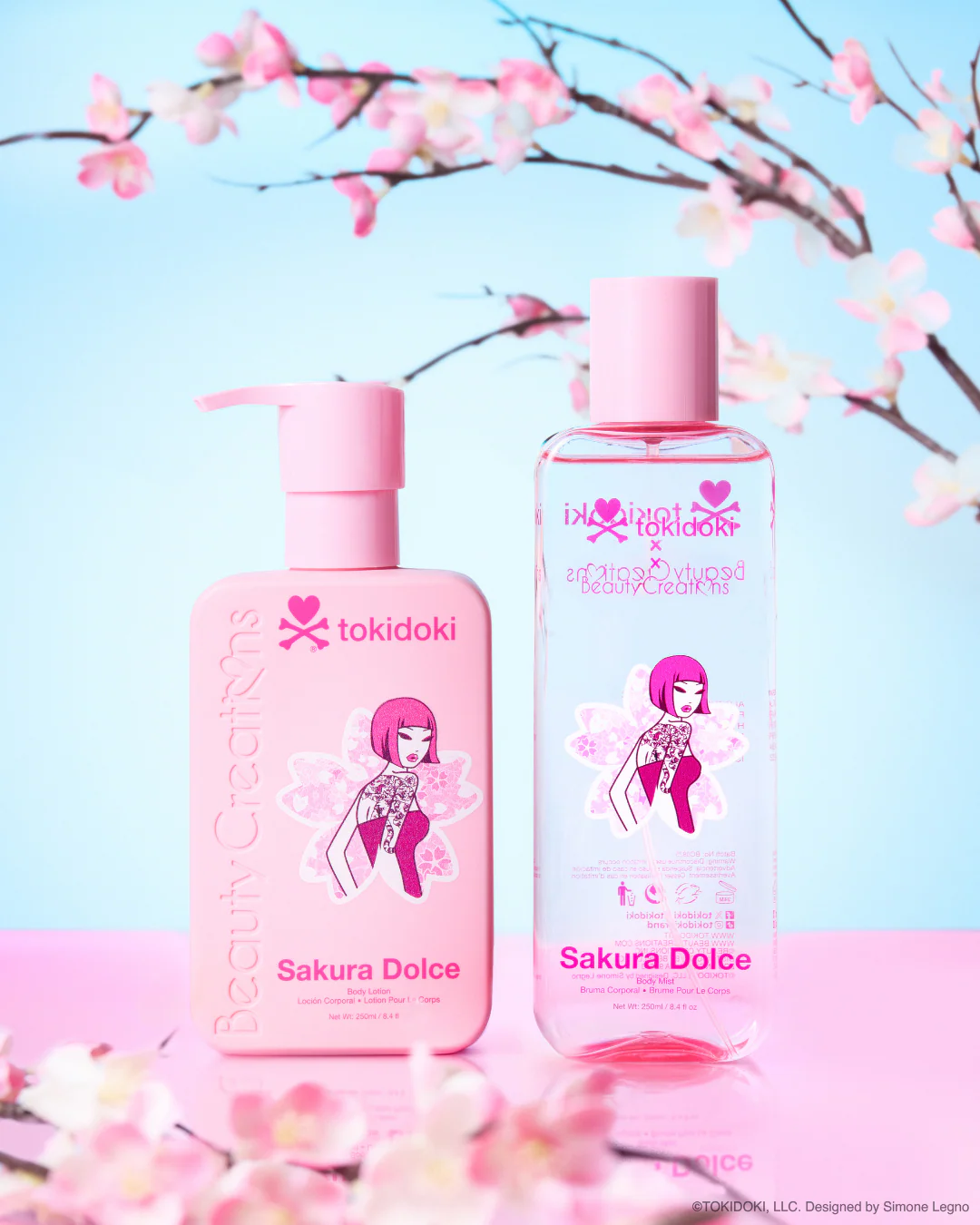 TOKIDOKI SAKURA DOLCE BODY LOTION & MIST SET 1 SUPERNATURALHN TOKIDOKI SAKURA DOLCE BODY LOTION & MIST SET - Imagen 1
