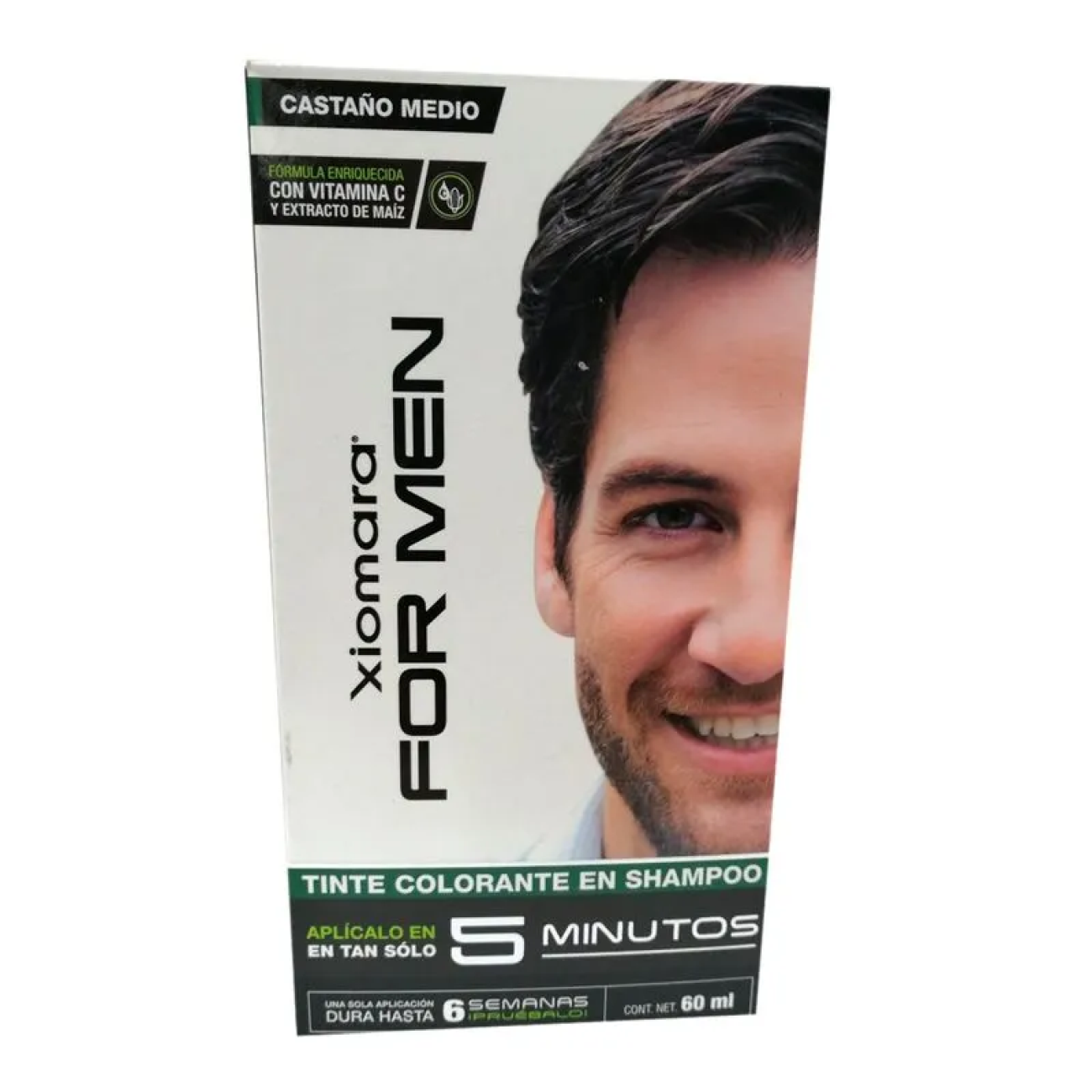 TINTE-PARA-CABALLERO-XIOMARA-FOR-MEN-SHAMPOO-CASTANO-MEDIO-001-SUPERNATURALHN TINTE PARA CABALLERO XIOMARA FOR MEN SHAMPOO CASTAÑO MEDIO - Imagen 1